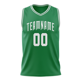 Custom Green & White Colors Design Sports Basketball Jersey BS01BC011402