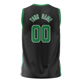 Custom Black & Green Colors Design Sports Basketball Jersey BS01BC020114