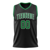 Custom Black & Green Colors Design Sports Basketball Jersey BS01BC030114