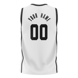 Custom White & Black Colors Design Sports Basketball Jersey BS01BN010201