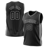 Custom Black & Gray Colors Design Sports Basketball Jersey