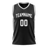 Custom Black & White Colors Design Sports Basketball Jersey BS01BN030102