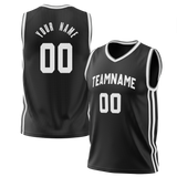 Custom Black & White Colors Design Sports Basketball Jersey