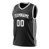 Custom Black & White Colors Design Sports Basketball Jersey BS01BN030102