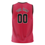 Custom Red & Black Colors Design Sports Basketball Jersey BS01CB020901