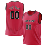 Custom Red & Black Colors Design Sports Basketball Jersey