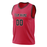 Custom Red & Black Colors Design Sports Basketball Jersey BS01CB020901