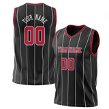 Custom Black & Red Colors Design Sports Basketball Jersey