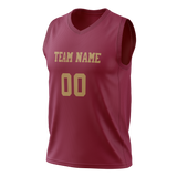 Custom Maroon & Gold Colors Design Sports Basketball Jersey BS01CC020813