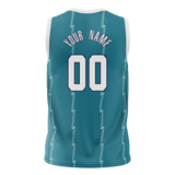 Custom Teal & White Colors Design Sports Basketball Jersey BS01CH021702