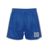 Custom Blue Gray Solid Color Basketball Shorts