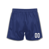 Custom Dark Purple White Solid Color Basketball Shorts