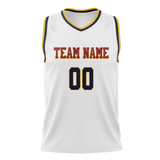 Custom White & Yellow Colors Design Sports Basketball Jersey BS01DN010212