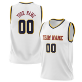 Custom White & Yellow Colors Design Sports Basketball Jersey BS01DN010212