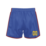 Custom Royal Yellow Solid Color Basketball Shorts