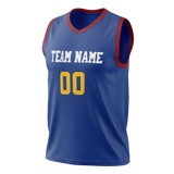 Custom Royal Blue & White Colors Design Sports Basketball Jersey BS01DN031902