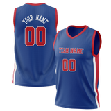 Custom Royal Blue & Red Colors Design Sports Basketball Jersey BS01DP021909