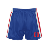 Custom Royal Red Solid Color Basketball Shorts