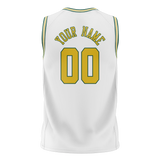 Custom White & Yellow Colors Design Sports Basketball Jersey BS01HR010212