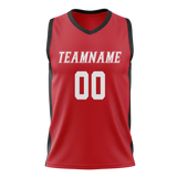 Custom Red & Black Colors Design Sports Basketball Jersey BS01HR020901