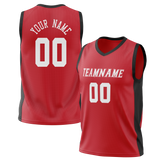 Custom Red & Black Colors Design Sports Basketball Jersey