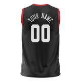 Custom Black & Red Colors Design Sports Basketball Jersey BS01HR050109