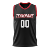 Custom Black & Red Colors Design Sports Basketball Jersey BS01HR050109