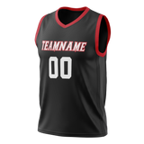 Custom Black & Red Colors Design Sports Basketball Jersey BS01HR050109