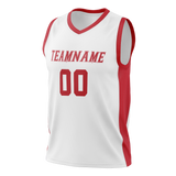 Custom White & Red Colors Design Sports Basketball Jersey BS01HR060209