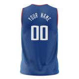 Custom Royal Blue & White Colors Design Sports Basketball Jersey BS01LAC011902