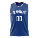 Custom Royal Blue & White Colors Design Sports Basketball Jersey BS01LAC011902