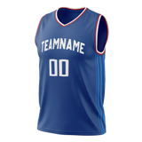 Custom Royal Blue & White Colors Design Sports Basketball Jersey BS01LAC011902