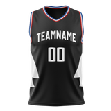 Custom Black & White Colors Design Sports Basketball Jersey BS01LAC030102