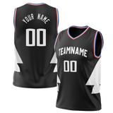 Custom Black & White Colors Design Sports Basketball Jersey