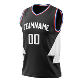 Custom Black & White Colors Design Sports Basketball Jersey BS01LAC030102