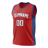 Custom Red & Royal Blue Colors Design Sports Basketball Jersey BS01LAC040919