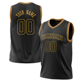 Custom Black & Yellow Colors Design Sports Basketball Jersey