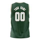 Custom Kelly Green & White Colors Design Sports Basketball Jersey BS01MB031502