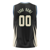 Custom Black & Cream Colors Design Sports Basketball Jersey BS01MB040105