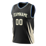 Custom Black & Cream Colors Design Sports Basketball Jersey BS01MB040105