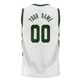 Custom White & Kelly Green Colors Design Sports Basketball Jersey BS01MB060215