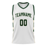 Custom White & Kelly Green Colors Design Sports Basketball Jersey BS01MB060215