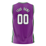 Custom Purple & Kelly Green Colors Design Sports Basketball Jersey BS01MB082315