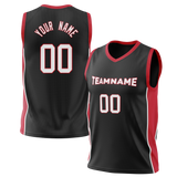 Custom Black & Red Colors Design Sports Basketball Jersey