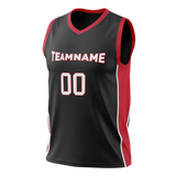 Custom Black & Red Colors Design Sports Basketball Jersey BS01MH020109