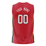 Custom Red & Black Colors Design Sports Basketball Jersey BS01MH030901