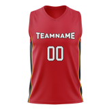 Custom Red & Black Colors Design Sports Basketball Jersey BS01MH030901