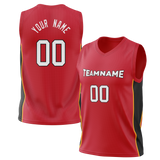 Custom Red & Black Colors Design Sports Basketball Jersey