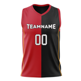 Custom Red & Black Colors Design Sports Basketball Jersey BS01MH050901