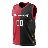 Custom Red & Black Colors Design Sports Basketball Jersey BS01MH050901